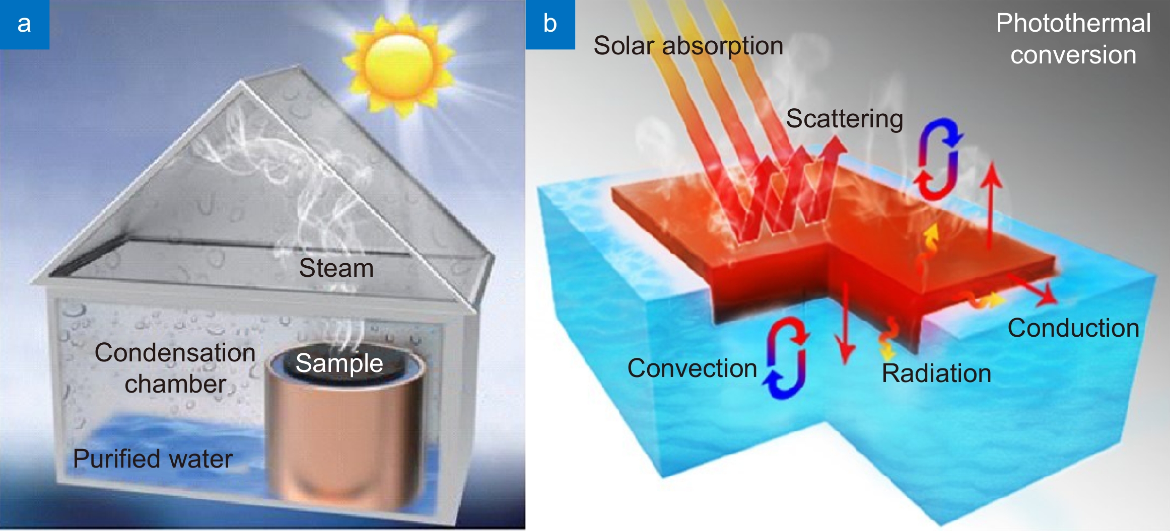 Research progress of solar desalination materials produced by laser  micro-nano fabrication